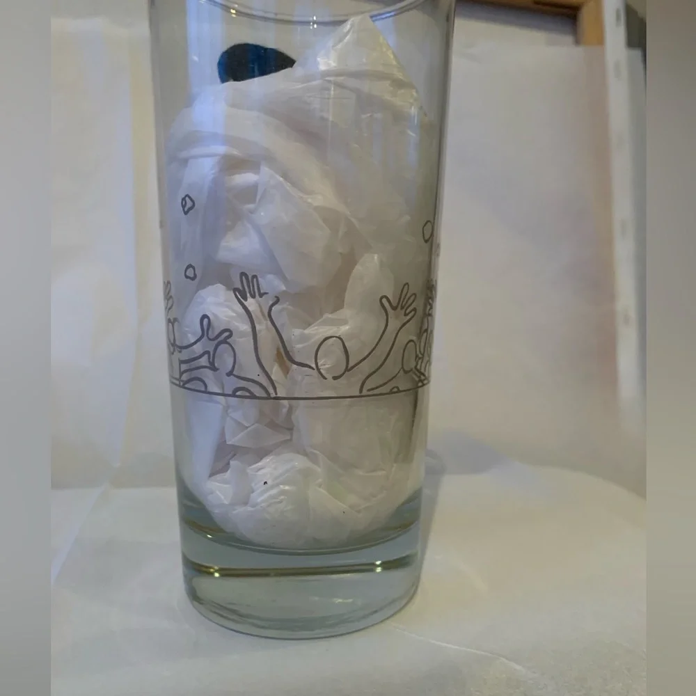 Vintage Mickey Mouse Olympic Winner Wrestler Walt Disney Company Glass - Picture 6 of 9